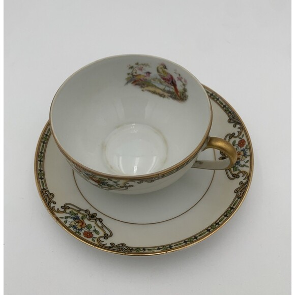 Antique Noritake chelsea 5 Tea Cup and Saucer Set Made in Japan - Picture 2 of 11